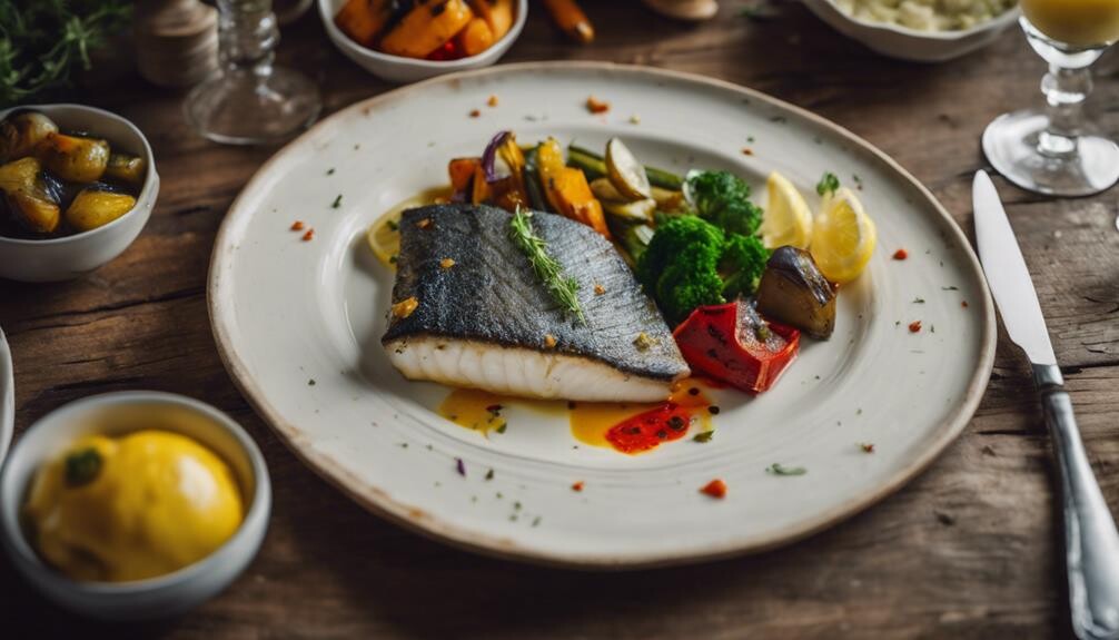 complementing seabass with sides