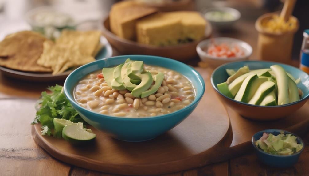 complementing white bean chili