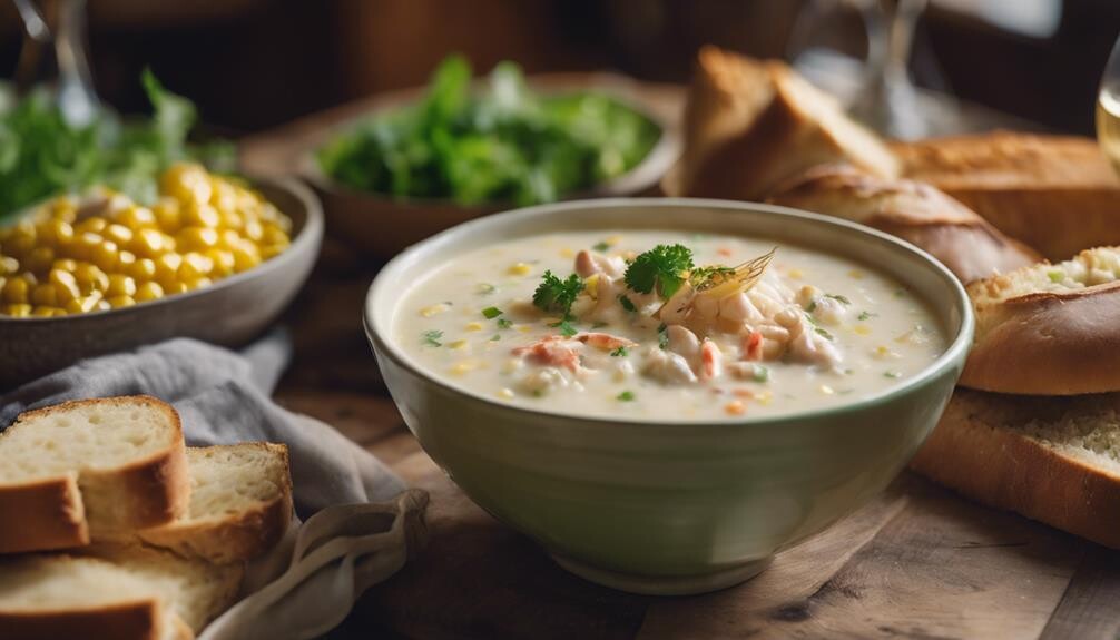 crab chowder side dishes
