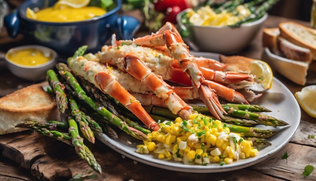 crab legs side dishes
