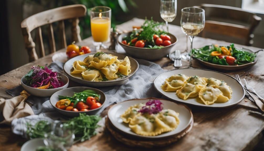 crab ravioli side dishes