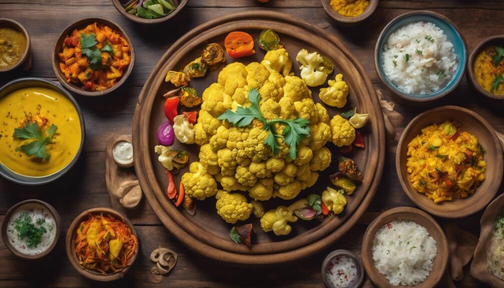 curried cauliflower side dishes