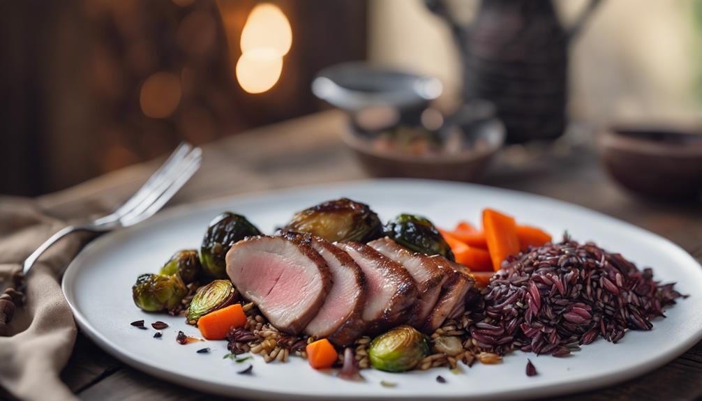 duck breast with plum