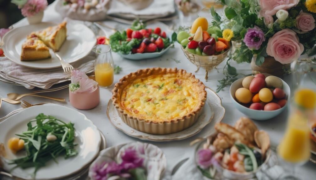 easter brunch quiche sides
