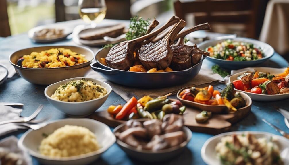 grilled lamb chops accompaniments