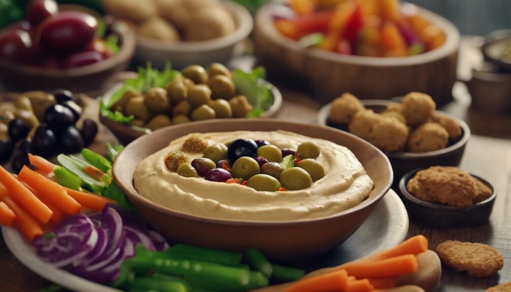 hummus dip side dishes