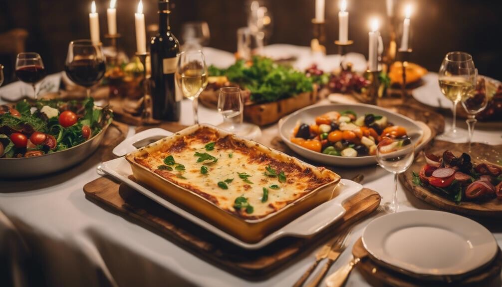 lasagna dinner party sides