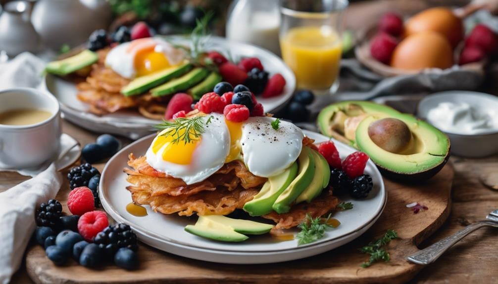 latkes with savory sides