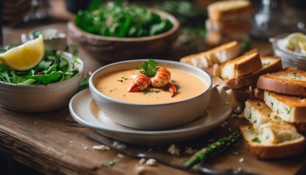 lobster bisque pairing ideas