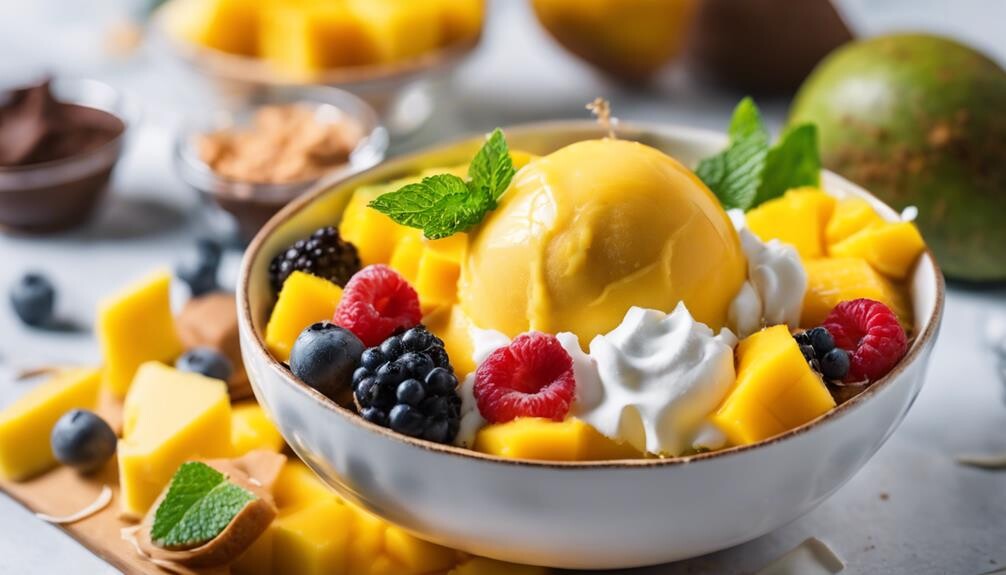 mango sorbet pairing ideas