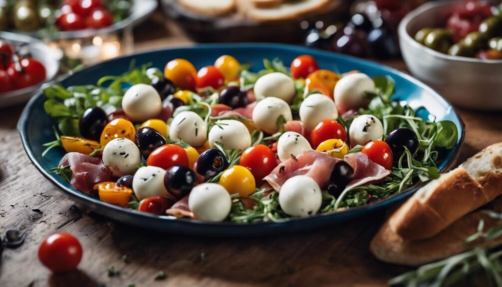 moist marinated mozzarella sides