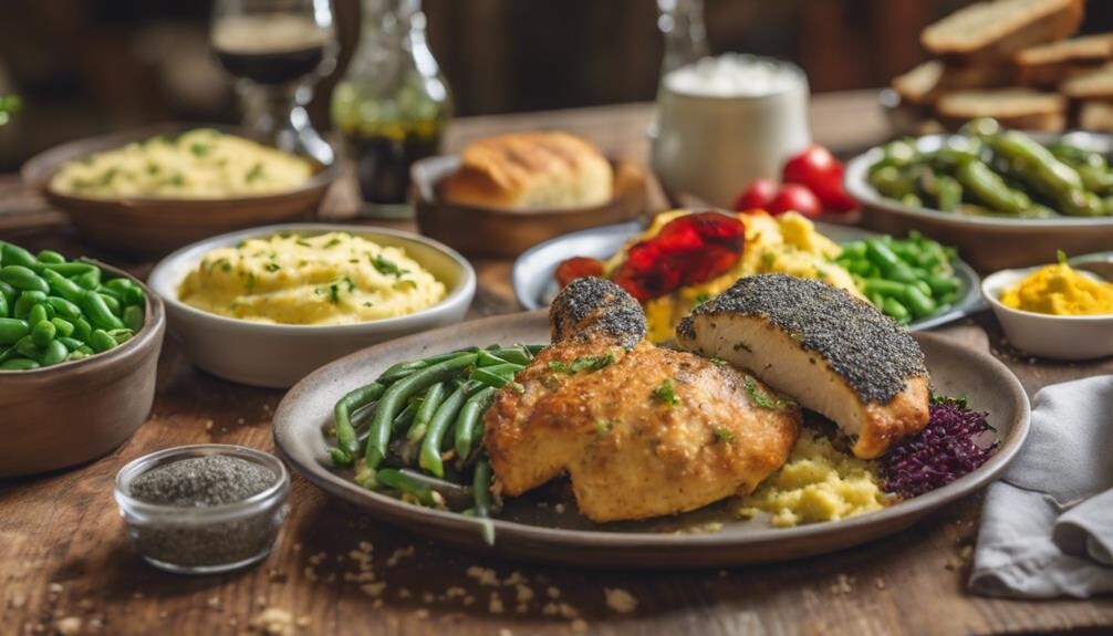 poppy seed chicken sides