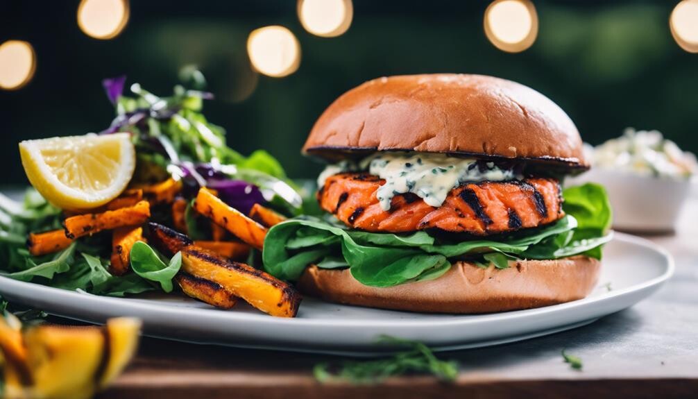 salmon burger side dishes