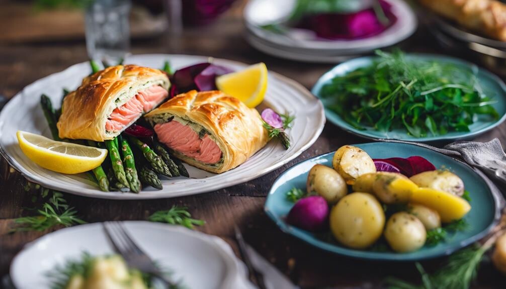 salmon en croute sides