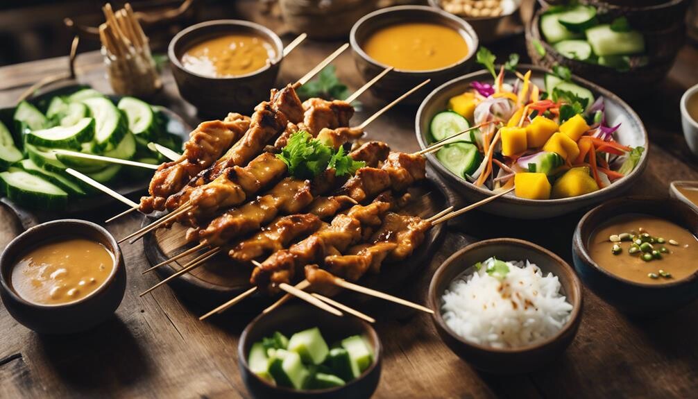 satay chicken side dishes