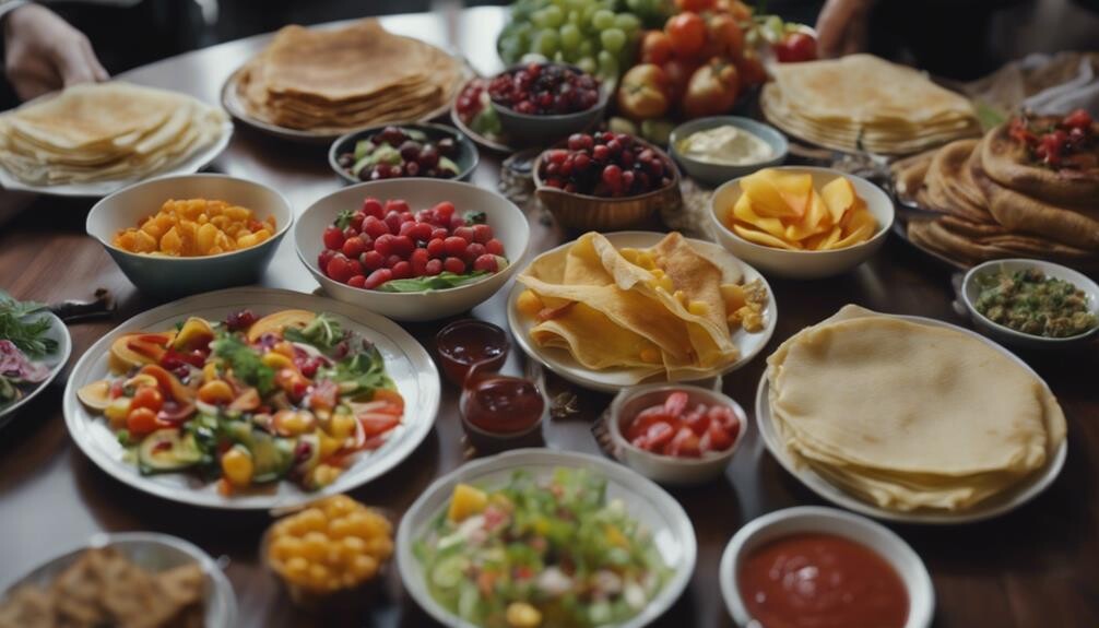 savoury crepe side dishes