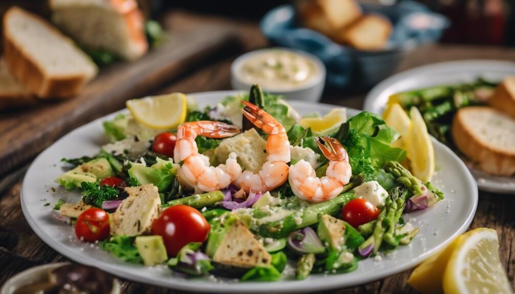 shrimp caesar salad pairings