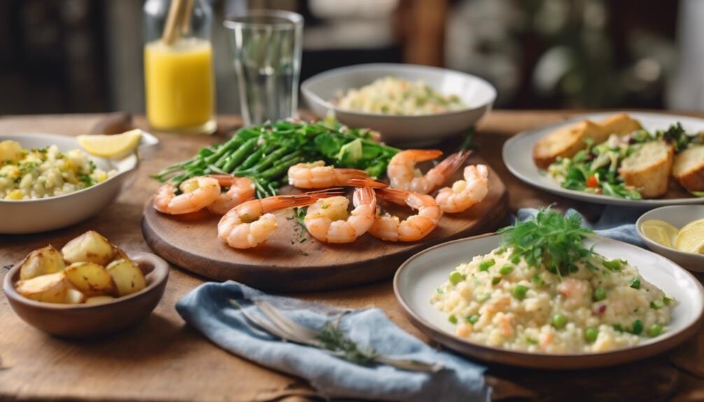 shrimp side dishes galore