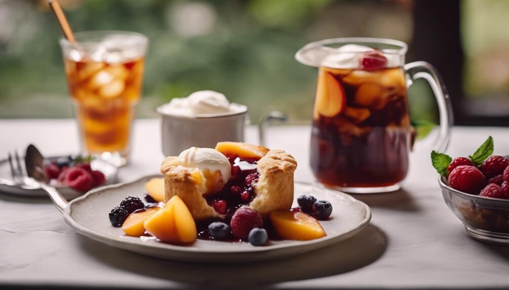 side dishes for peach cobbler
