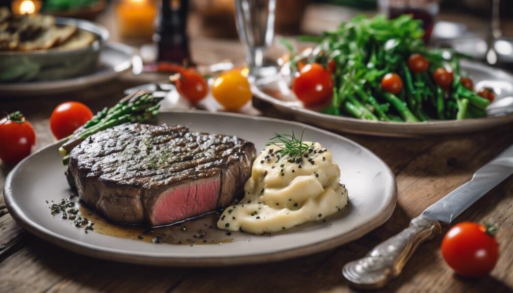 steak au poivre sides