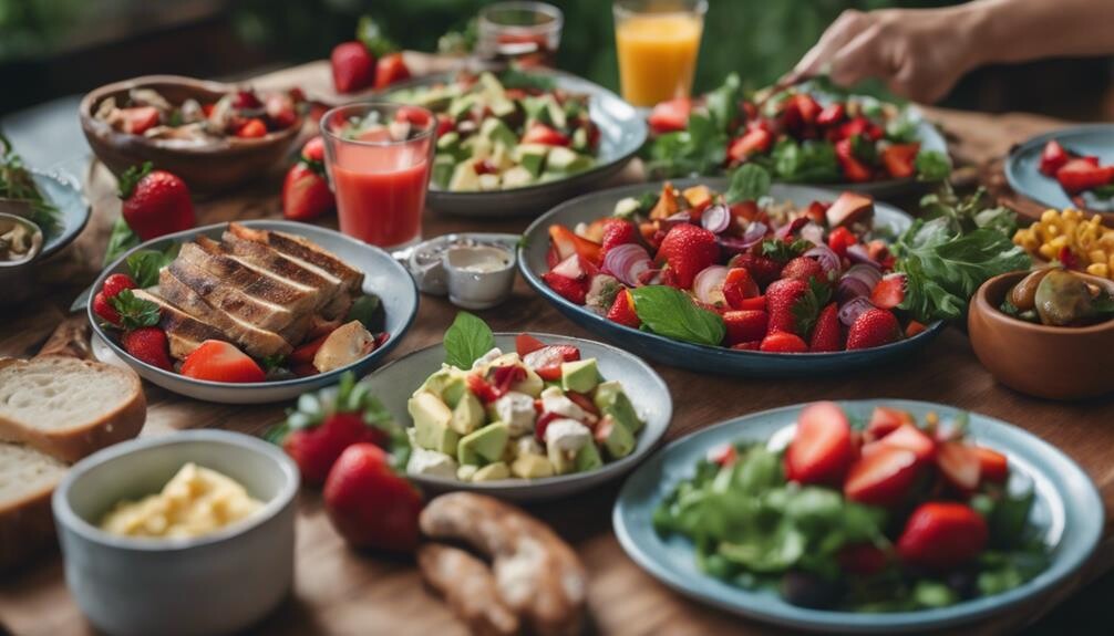strawberry salad side dishes