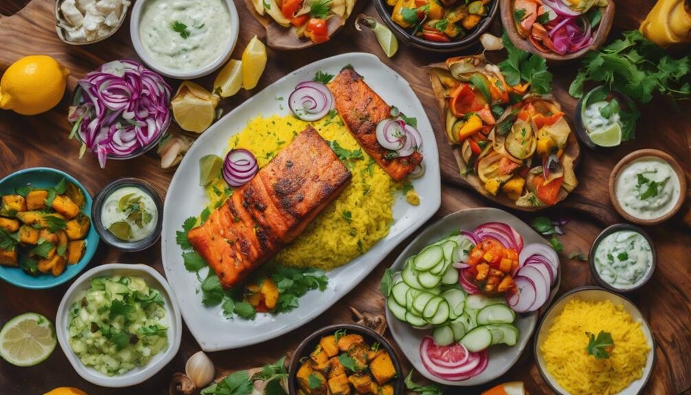 tandoori salmon side dishes