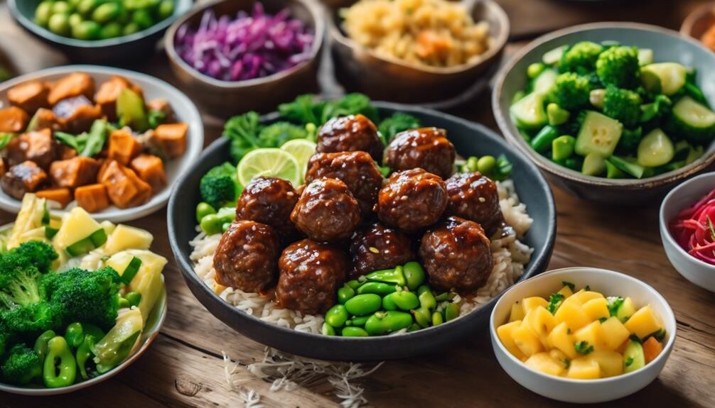 teriyaki meatballs side dishes