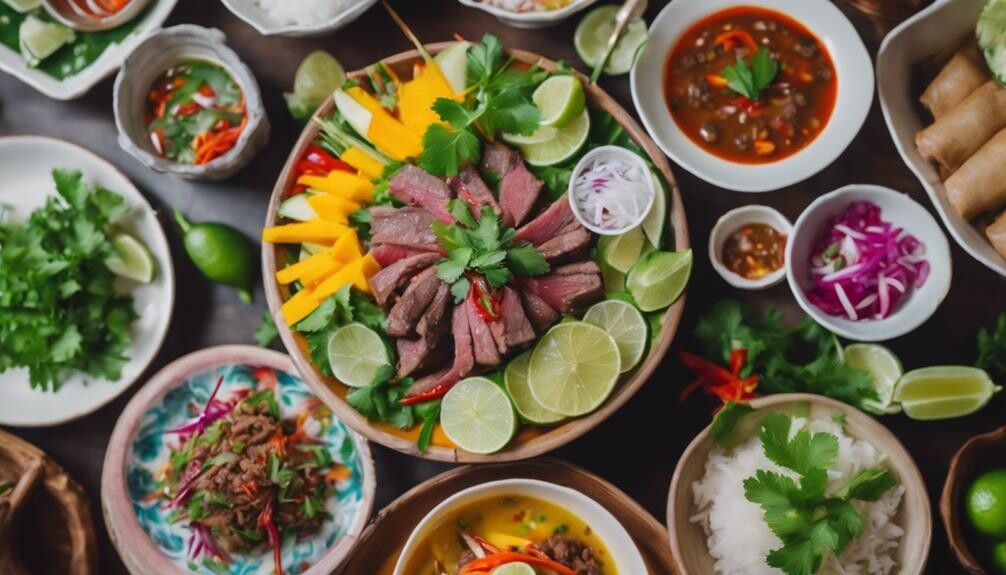 thai beef salad pairings
